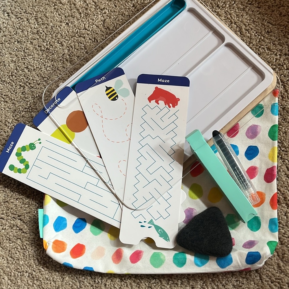EUC Part of Persister Kit Lovevery draw, trace and erase board